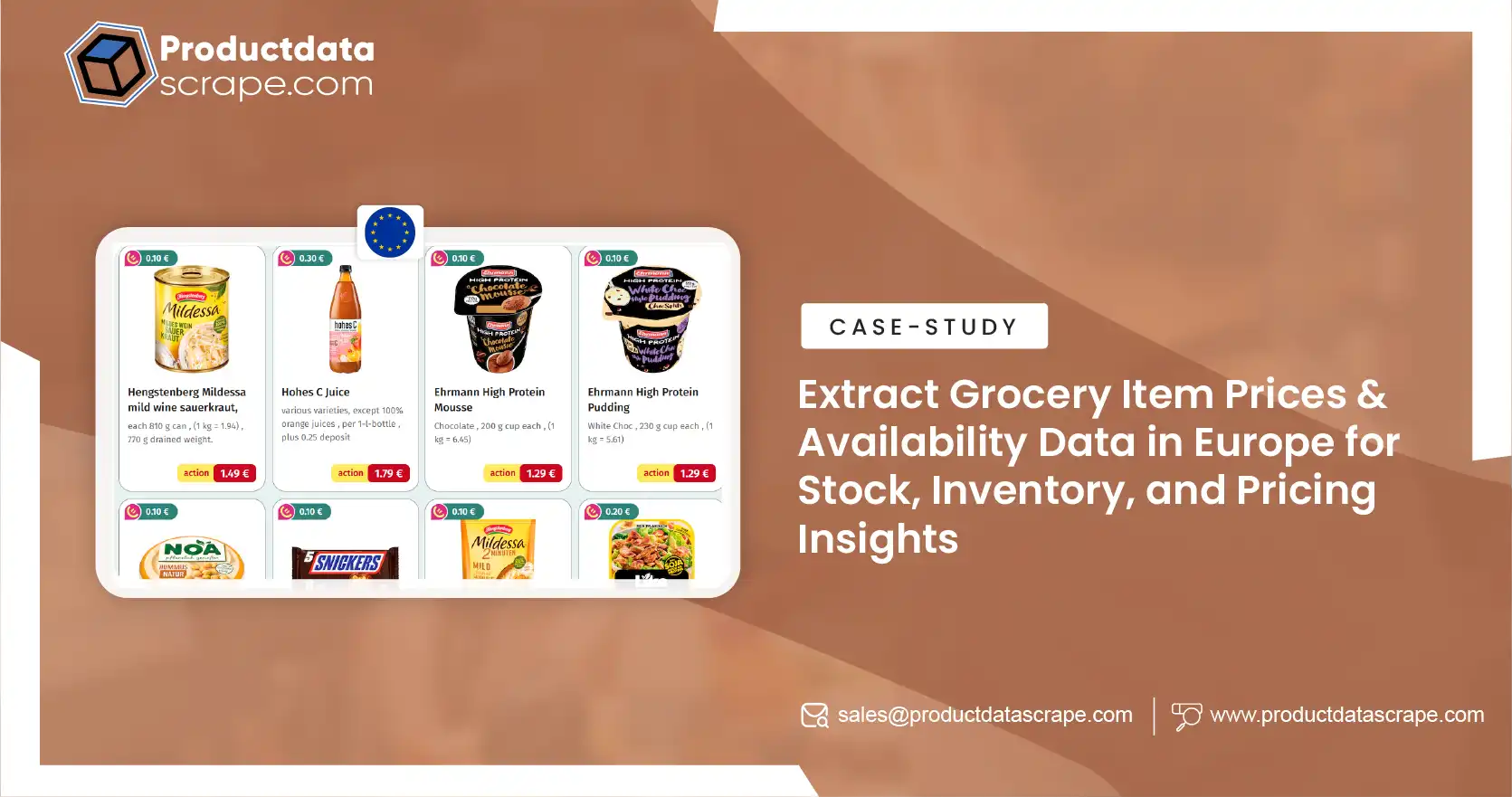 Extract Grocery Item Prices & Availability Data in Europe for Stock, Inventory, and Pricing Insights